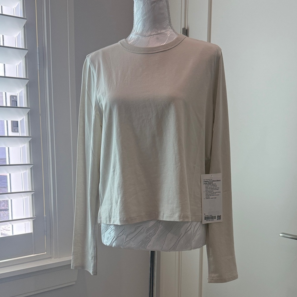 Lululemon Athletica Cream Long Sleeve Tee
